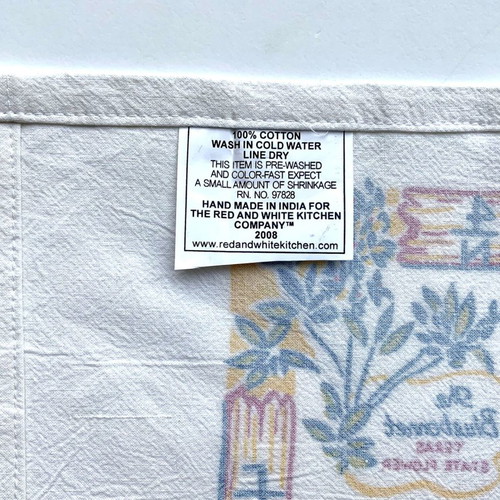 Texas map kitchen towel new 100% cotton