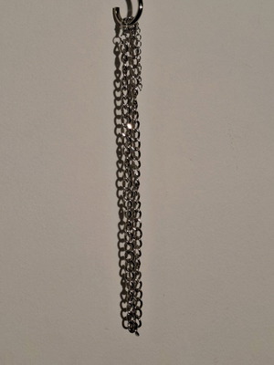 Silver chain like new, steel, length 42 cm + 5 cm extension
