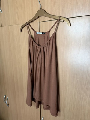 Ale sleeveless top like new, brown, size S