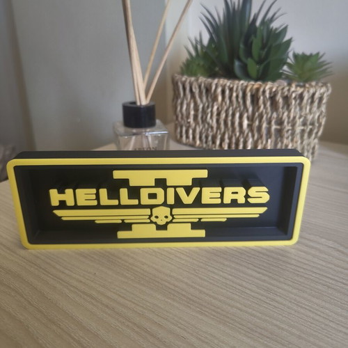 Helldivers 2 collectible decorative badge 3D printed, like new