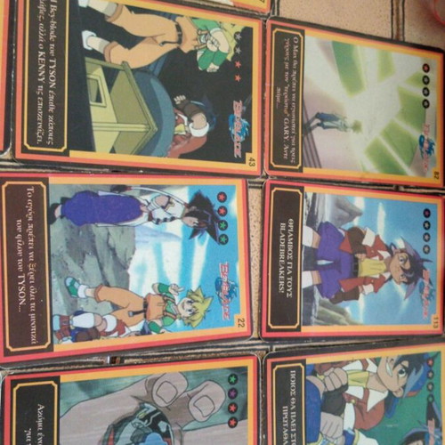 Beyblade anime vintage set of 11 cards new
