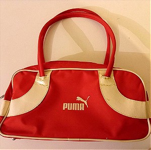 Puma bowling bag vintage τσάντα κόκκινο άσπρο
