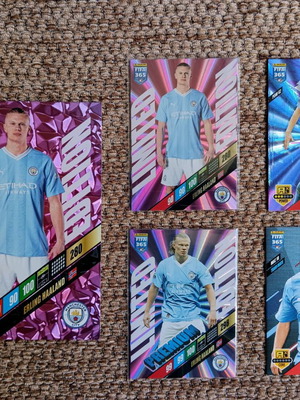 Комплект карти Erling Haaland FIFA 365 2024 Andrenalyn XL нов, 5 броя