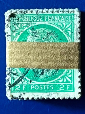 French stamps pack of about 50, 2F République Française, like new