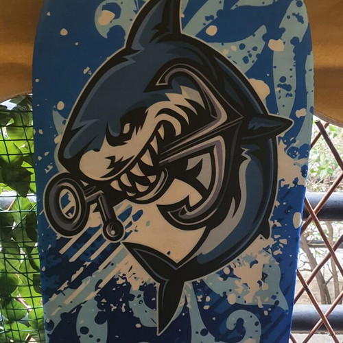 Surfboard like new, height 90 cm, width 45 cm