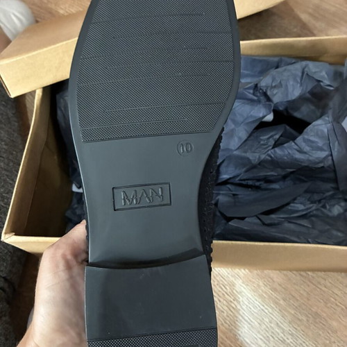 Man men's loafers new black size 44