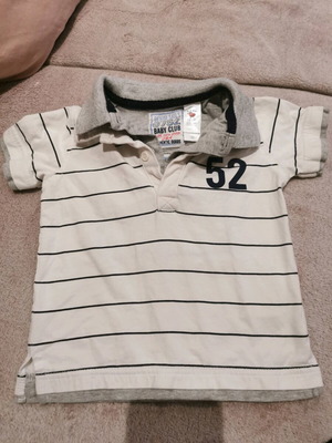 Boys' short-sleeve shirt used, size 92, white