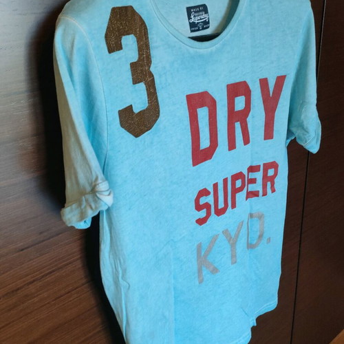 Superdry turquoise t-shirt used, size XL