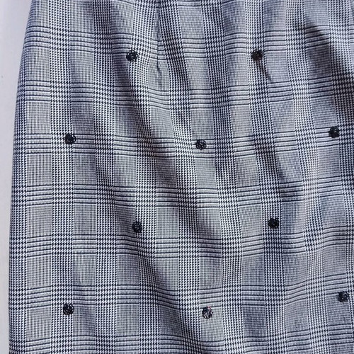 Ckontova skirt size M checked black and grey, like new