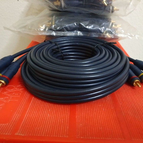 3 x RCA Male to 3 x RCA Male Cable HQ 5m new