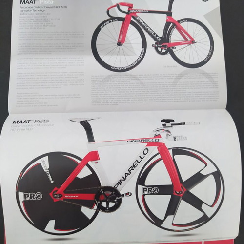 Pinarello 2013 bicycle catalog used, Italian and English
