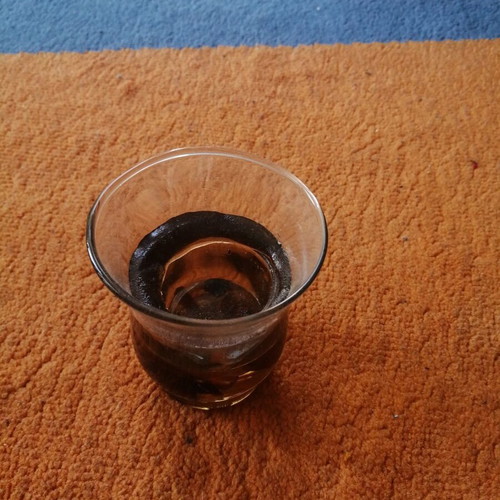 Glass candle holder for tealight 9cm like new