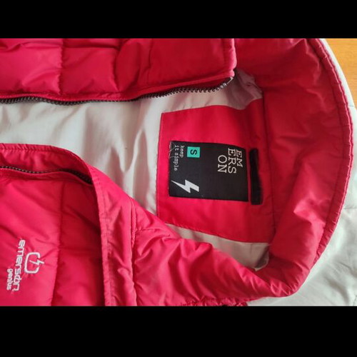 Emerson Genius sleeveless puffer vest with hood red like new, size S