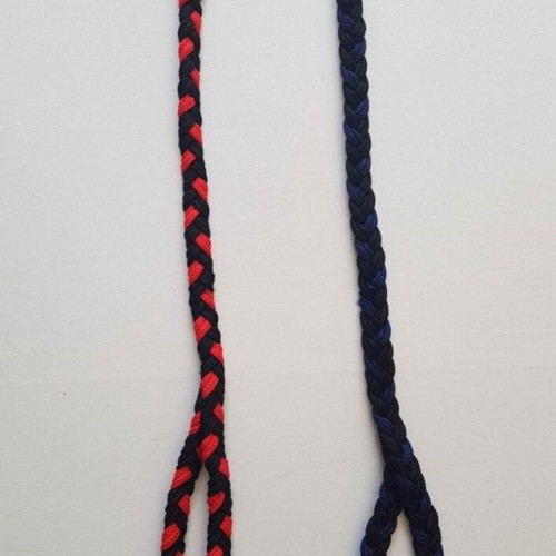 Dog leashes set of 2 new, two-tone braided 60cm and 65cm