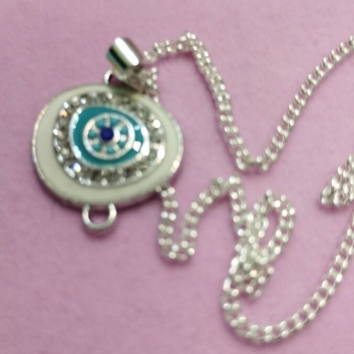 Silver chain 925 with eye pendant, new, length 50 cm