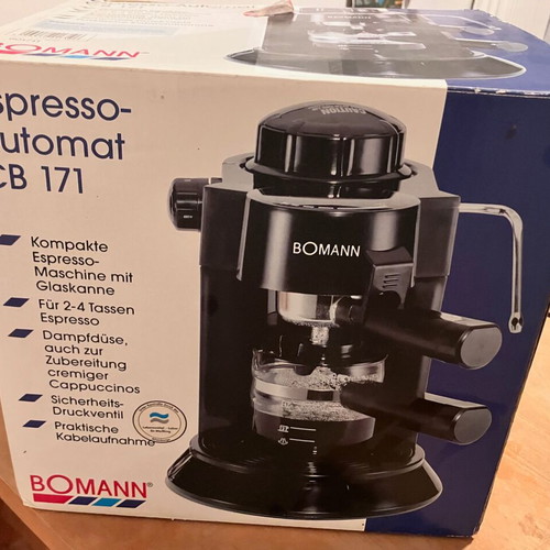 Bomann CB 171 Espresso Machine new with accessories