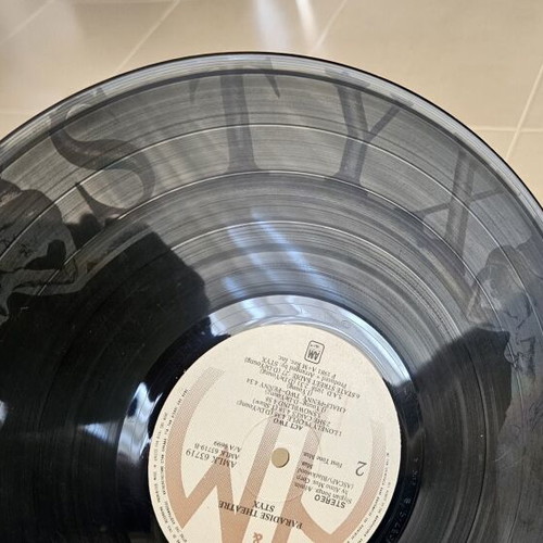 Styx Paradise Theatre vinyl record used, first Greek release 1981