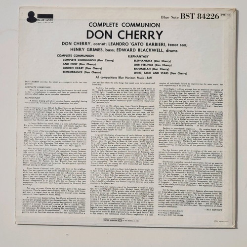 Complete Communion Don Cherry vinyl used