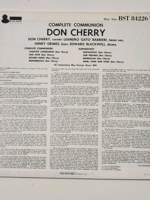 Complete Communion Don Cherry vinyl used