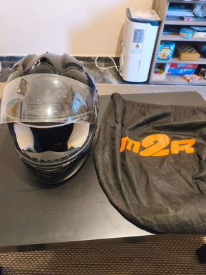 M2R motorcycle helmet small, used