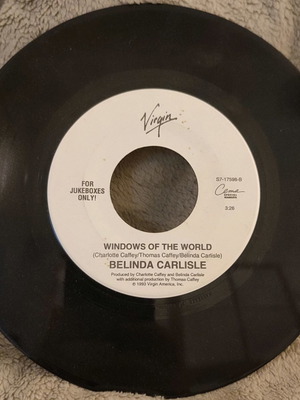 45 RPM record Belinda Carlisle used, pop