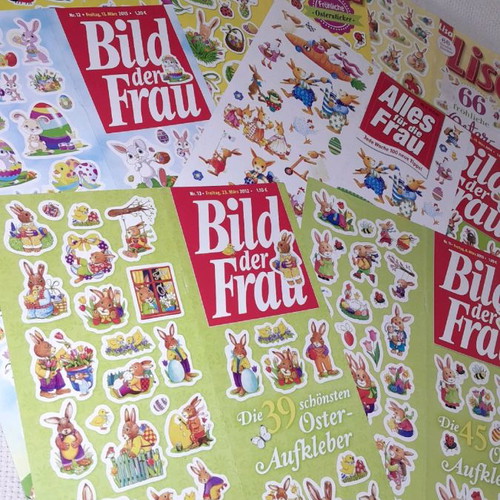 Easter stickers new, pack of 8 sheets