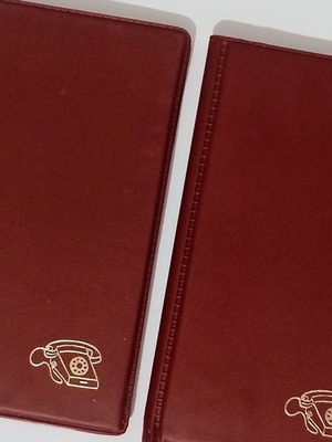 Vintage telephone directories set of 2 with unused notebooks