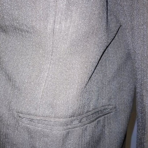 Vintage jacket used, gray and blue, size L