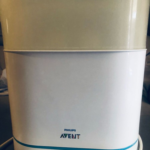 Philips Avent sterilizer and Dr. Brown’s drying rack used
