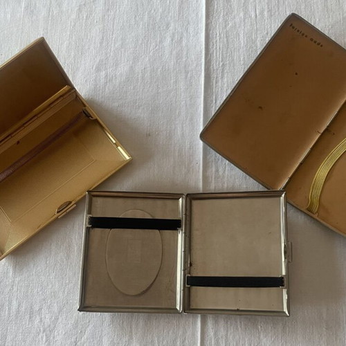 3 vintage tobacco cases