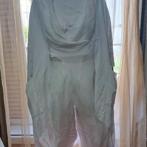 Asymmetric Tunic made of Silk and Viscose, Made in Italy, One Size, Like New