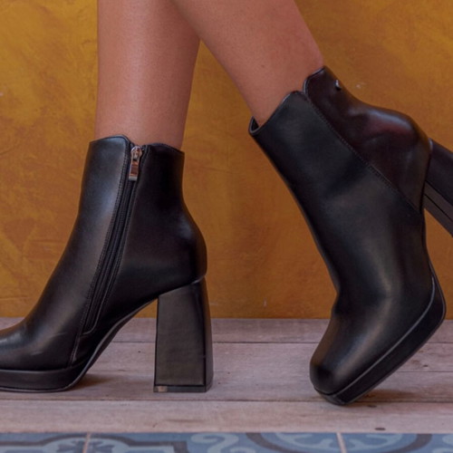 High ankle boots new black available in sizes 36-40
