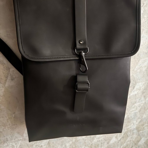 Rains backpack used, waterproof, black