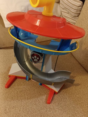 Paw Patrol Chase Control Tower playset used with vehicle