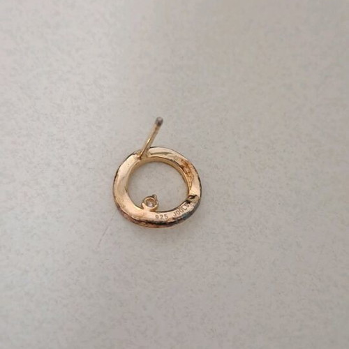 Jools earrings made of gold-plated silver with zircon like new
