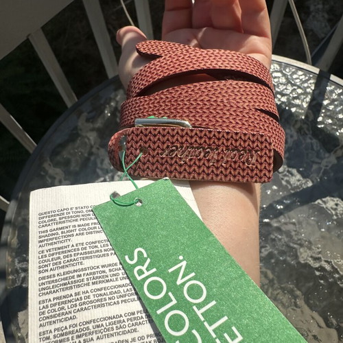 Benetton adjustable red belt, 110 cm