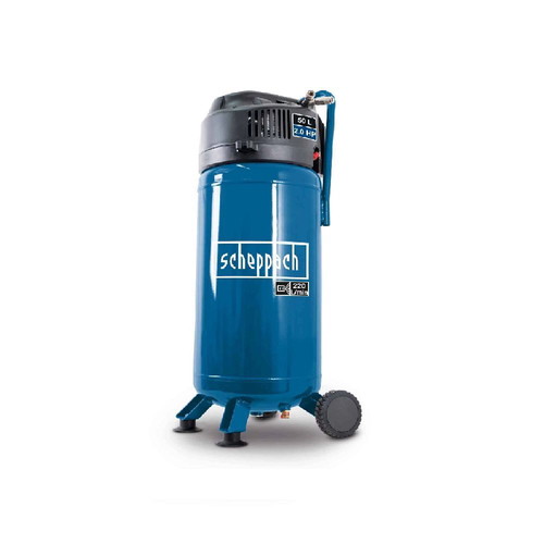 Scheppach HC51V Vertical Air Compressor 50L 10 bar 1500W Oil-free New