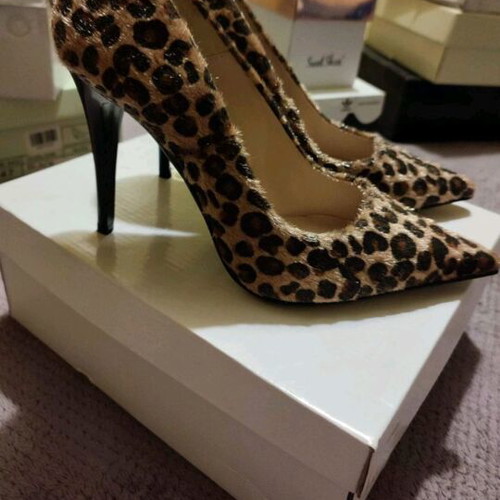 Animal print pumps like new, high-quality Greek craftsmanship