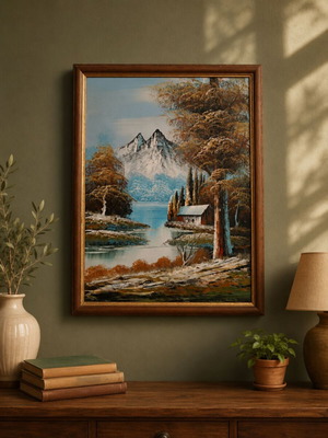 Landscape painting 40x30 cm used