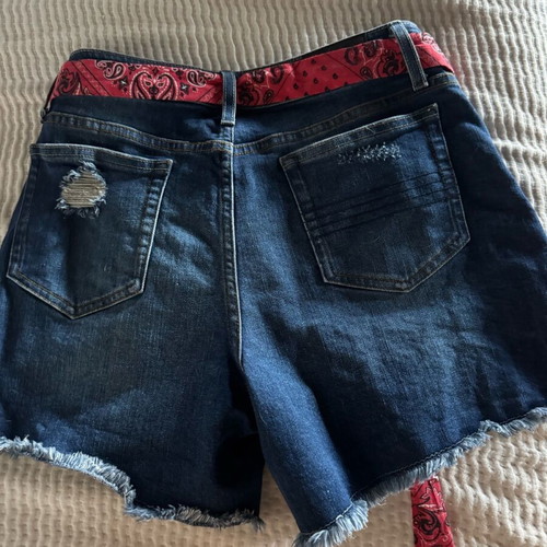 Superdry Salem women's denim shorts like new, mid worn blue, size S