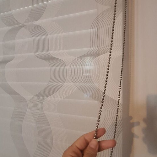 Roller blinds system like new, white/grey/silver