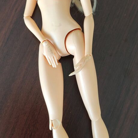 Dolls used, two regular and two mermaid dolls