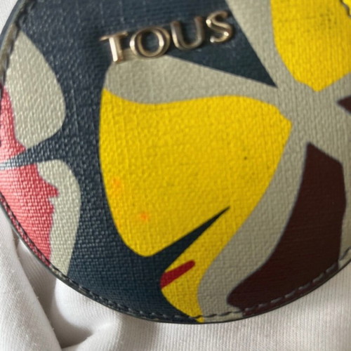 Tous wallet used, multicolored with stains
