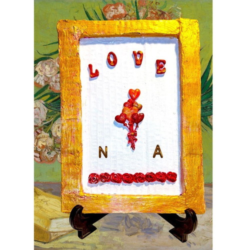 Valentine's Day gift handmade frame or tabletop decoration new