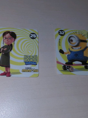 Koukou Roukou Minions stickers like new, unused