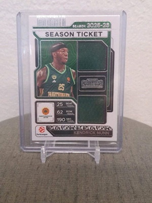 Season Ticket Dual Patch Euroleague Contenders 2025-26 Kendrick Nunn καινούργιο