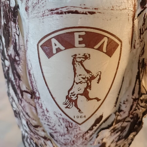 AEL glass bottle handmade collectible