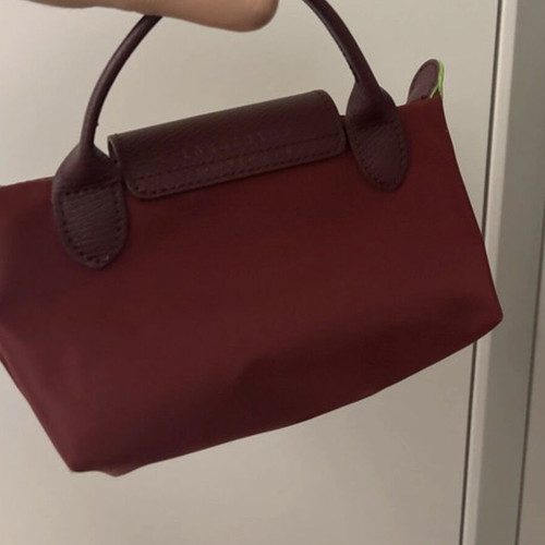 Longchamp mini crossbody bag, dark red