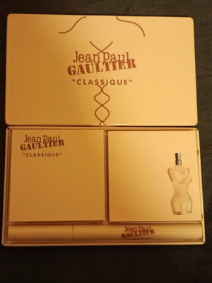 Jean Paul Gaultier Classique Vintage metal box with Post-it and pen new