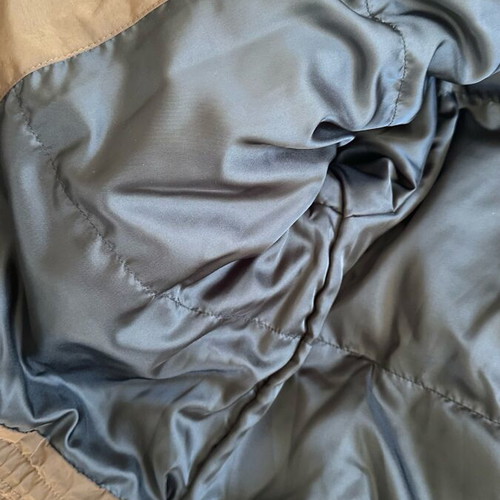 Zara brown jacket with black leather details like new, size M